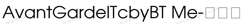 AvantGardelTcbyBT Me字体转换